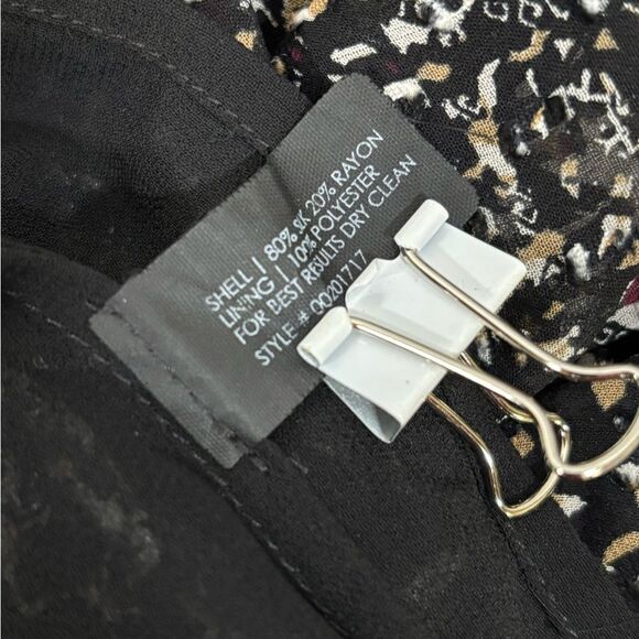 Club Monaco Abstract Swiss Dot Back Zipper Silk Parisian Party Mini Dress 10 - Picture 9 of 12